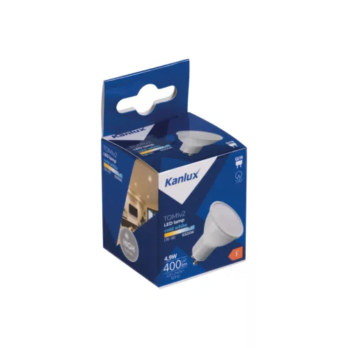 LED izzó TOMIv2 GU10 PAR16 4.9W 400lm 6500K Hideg KANLUX