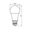 LED izzó IQ-LEDDIM E27 A60 13.6W 1521lm 4000K Semleges KANLUX