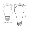 LED izzó IQ-LED E27 A67 19W 2452lm 6500K Hideg KANLUX