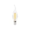 LED izzó E14 Edison C35 1.8W = 25W 250lm 2700K Meleg, átlátszó XLED Filament Kanlux