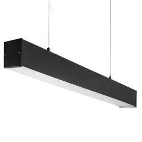   Függesztett mennyezeti lámpa, lineáris LED lámpatest T8 G13 58W 150cm fekete ALIN Kanlux
