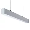 Függesztett mennyezeti lámpa, lineáris LED lámpatest, T8, G13, 58W, 150cm, ezüst, ALIN Kanlux