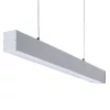 Függesztett mennyezeti lámpa, lineáris LED lámpatest, T8, G13, 58W, 150cm, ezüst, AL, Kanlux