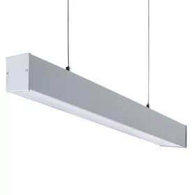   Függesztett mennyezeti lámpa, lineáris LED lámpatest, T8, G13, 58W, 150cm, ezüst, AL, Kanlux