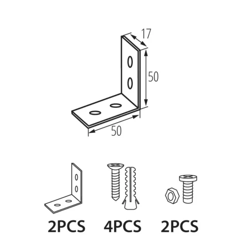Szerelőkonzol-készlet az ALIN LED KANLUX lámpatesthez