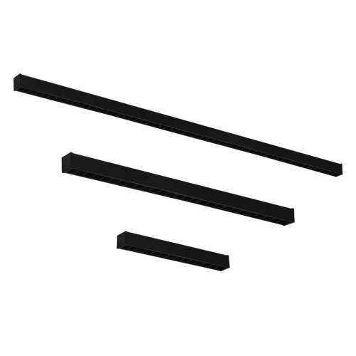 LED lineáris lámpatest AL-MM-NT mozgásérzékelő 29W 3450lm 3000K 124cm fekete KANLUX