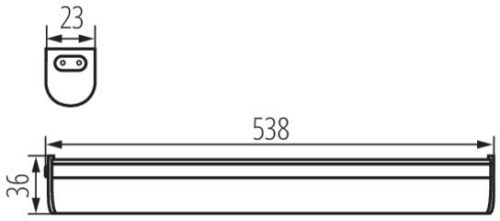 Szekrény alatti LED bútor lampatest MERA 10W 1040lm 54cm 4000K semleges Kanlux