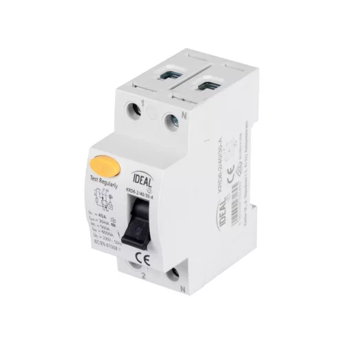 Áram-védőkapcsoló 2 pólusú KRD6-2 230V 40A Kanlux