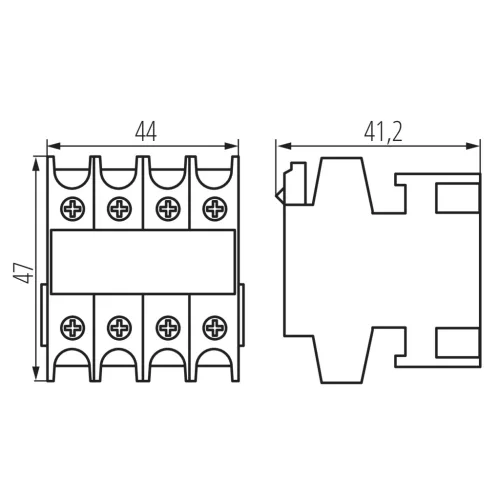 Segédkontaktor AX22 AC-15 KCP Kanlux