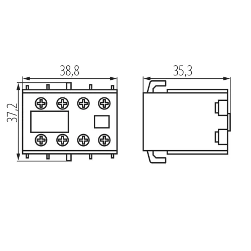 Segédkontaktor AX22 AC-15 KCPM Kanlux