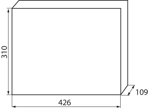 Építési elosztószekrény 2x36 modulos KDB-F36T süllyesztett Kanlux