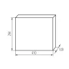 Moduláris építési elosztószekrény falon kívüli 2x36 modulos KDB-S36P Kanlux