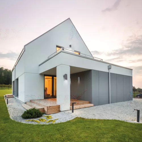 Kültéri lámpatest emelő fali lámpa fel és le LED LART 2x E27 IP54 Kanlux