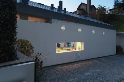 Kültéri lámpatest LED FALI LÁMPA BISO fehér 8W 375lm 840 semleges IP54 Kanlux