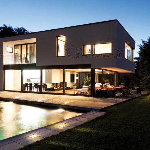 GORDO N LED földi bejárati kerti lámpa 1W 6500K IP67 négyzet alakú ezüst kanlux