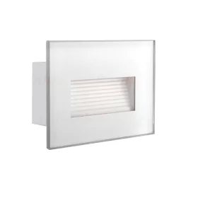   GLASI LED kültéri homlokzati kerti lámpa 3W 4000K IP44 süllyesztett fehér Kanlux