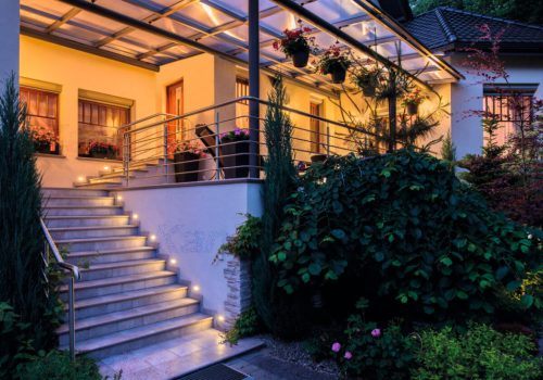 GLASI LED kültéri homlokzati kerti lámpa 3W 4000K IP44 süllyesztett fehér Kanlux