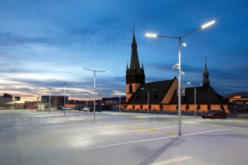 Parkoló utcai lámpa STRETON LED lámpatest 100W 4000K IP65 szürke Kanlux