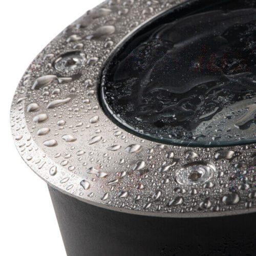 BERG AD GU10 IP67 kerek ezüst kerti lámpa, Kanlux