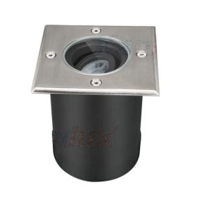   Kerti lámpa földre szerelhető BERG AD GU10 IP67 négyzet alakú ezüst Kanlux