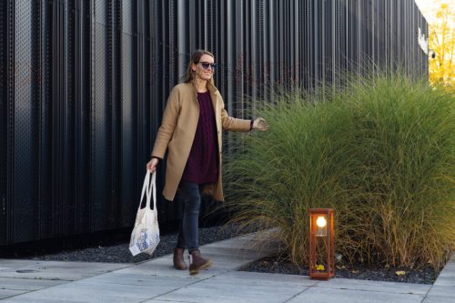 Kültéri kerti lámpa VIMO E27 IP44 Pole Black Kanlux