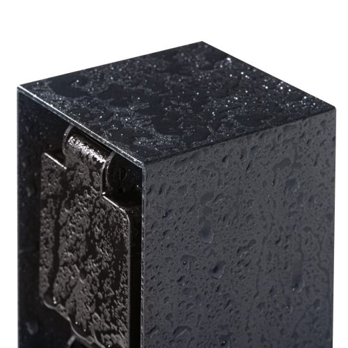 Kerti oszlop aljzatokkal 230V DASTO 23cm IP44 Antracit KANLUX