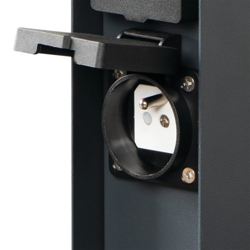 Kerti oszlop aljzatokkal 230V DASTO 23cm IP44 Antracit KANLUX