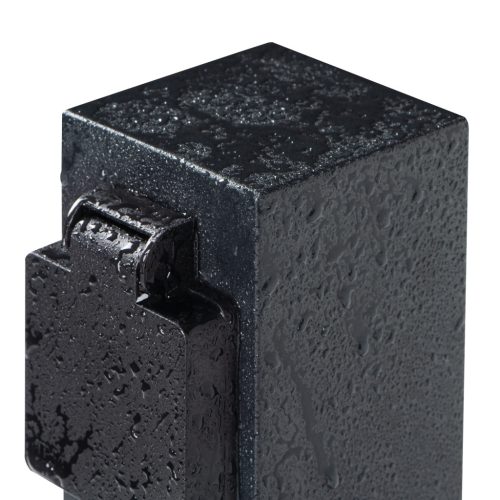 Kerti oszlop aljzatokkal 230V NASTO 25cm IP44 Antracit KANLUX