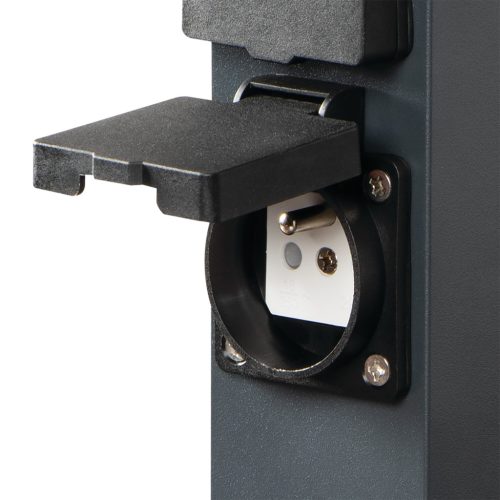 Kerti oszlop aljzatokkal 230V NASTO 25cm IP44 Antracit KANLUX