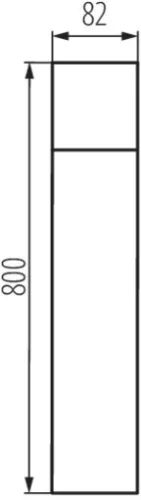 Kültéri lámpa kerti VILÁGÍTÓ OSZP 80cm VADRA E27 IP44 Kanlux