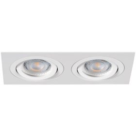   DOUBLE halogén süllyesztett mennyezeti lámpatest SEIDY MR16 Gx5.3 matt fehér Kanlux