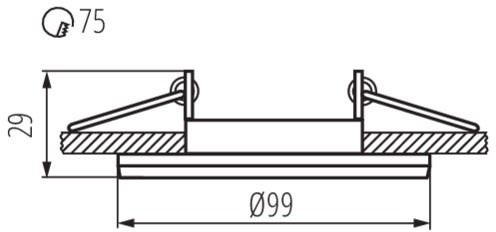 Mozgatható halogén mennyezeti lámpatest COLIE MR16 GU10 matt fekete Kanlux