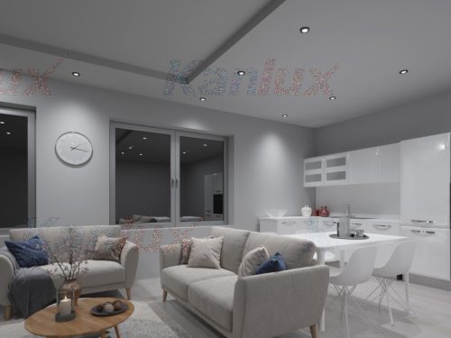 Halogén üveg mennyezeti lámpatest MORTA MR16 fekete Kanlux