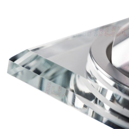 Szögletes halogén üveg mennyezeti lámpatest Mozgatható MORTA MR16 GU10 ezüst Kanlux