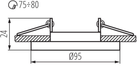 Mozgatható halogén üveg mennyezeti lámpatest MORTA MR16 GU10 fekete Kanlux