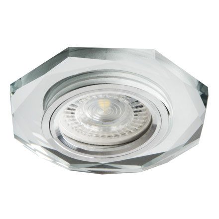 Halogén üveg mennyezeti lámpatest MORTA MR16 GU10 ezüst Kanlux