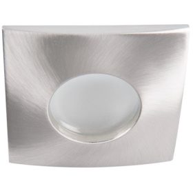   Zárt halogén fürdőszobai mennyezeti lámpatest QULES GU10, matt króm Kanlux