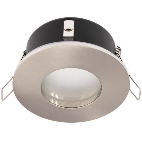 Zárt halogén fürdőszobai mennyezeti lámpatest QULES GU10, matt króm Kanlux