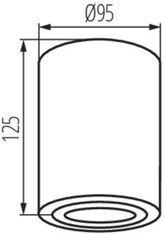 Felületre szerelt halogén mozgatható SPOT kerek lámpatest BORD GU10 matt fehér IP20 Kanlux