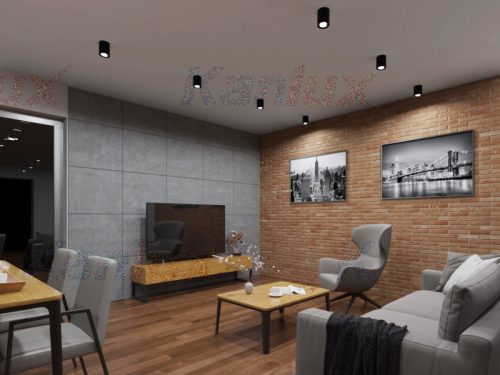 Mennezeti SPOT  BORD GU10 matt fekete IP20 Kanlux