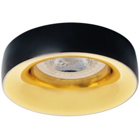   Halogén mennyezeti lámpatest ELNIS L MR16 GU10 fekete és arany Kanlux