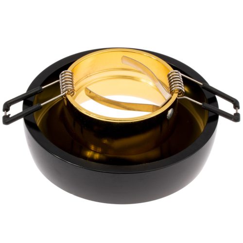 Halogén mennyezeti lámpatest ELNIS L MR16 GU10 fekete és arany Kanlux