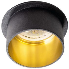   SPAG S MR16 GU10 fekete és arany halogén mennyezeti lámpatest Kanlux