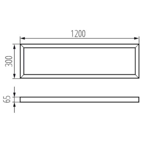 Felületre szerelhető keret ADTR-H LED Panelhez 120 x 30 cm KANLUX