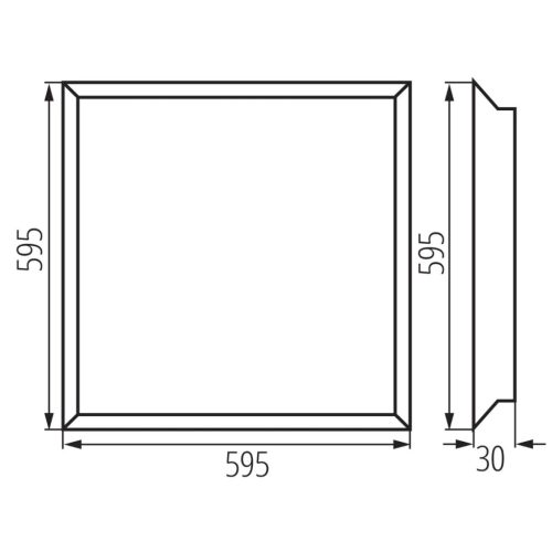LED Panel süllyesztett mennyezeti belső lámpa 36W BAREV ECO Fehér Kanlux