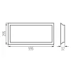 Panel LED 60x30cm 24W 3000lm 4000K semleges fehér süllyesztett Kanlux