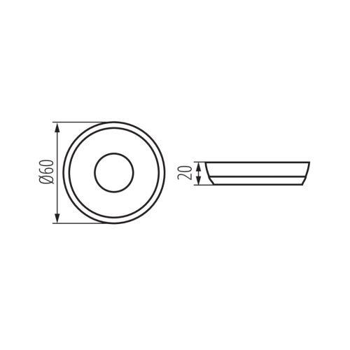 Távirányító LED szalagokhoz REMOTE O 1 MONO/CCT-B 1 zónás fekete KANLUX
