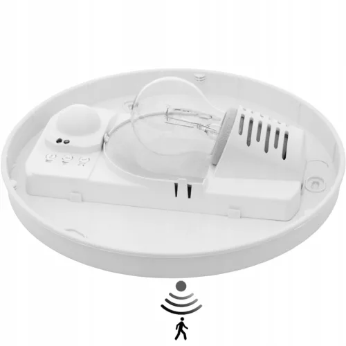 LED mennyezeti lámpa Pires E27 IP44 28cm mozgásérzékelő fehér KANLUX