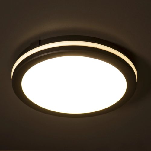 Mennyezeti Led Mennyezeti lámpa Falra szerelhető CCT IP65 20W Fekete Kanlux