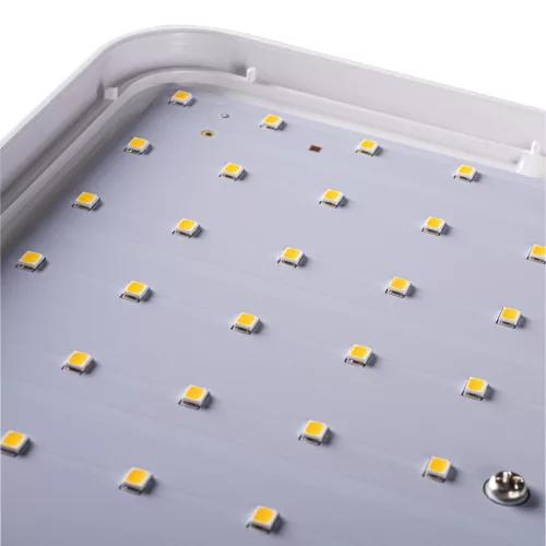 Mennyezeti lámpa LED VARSO Mikrohullámú mozgásérzékelő 24W 2280lm 4000K IP54 Négyzet Fehér KANLUX